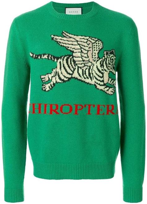 gucci red tiger sweater|Gucci flying tiger sweater.